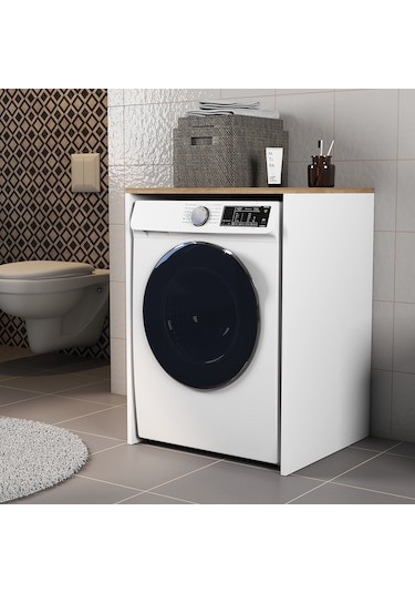 Ferniso Mobilya Çamaşır Makinesı Ve Kurutma Makinesi Dolabı Beyaz Ferniso Mobilya Çamaşır Makinesı Ve Kurutma Makinesi Dolabı Beyaz
