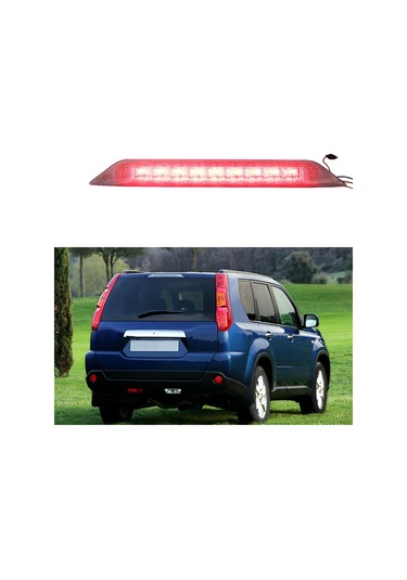 Sointeresting Nissan X-trail T31 2008-2013 Led Arka Fren Lambası İçin Kırmızı Yüksek Montajlı 3. Fren Lambası Lambası 26590-jg00f
