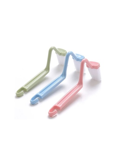 Liangmei 3 Adet Kavisli Tuvalet Fırçası Uzun Saplı Tuvalet Ahşap