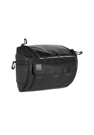 Moveevo Siyah Bisiklet Burun Çantası, Dokunmatik Ekran Kapaklı, 3l Hacimli, Araç Ve Telefon Taşıma, Çarpma Emici Sprey, Dayanıklı Nylon Malzeme Siyah