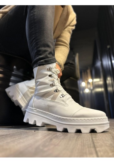 Knack Erkek Spor Bot B14 Beyaz Beyaz