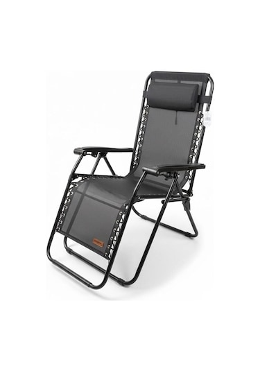 Madfox Easyrest Katlanır Şezlong Sandalye Gri Gri