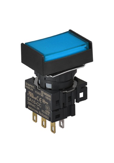 Autonics S16prt-h3bc24 ,kontak-1a1k Mavi-24v Yaylı M16 Buton