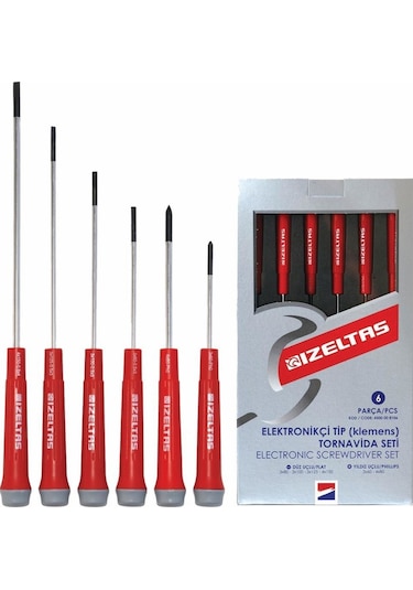 İzeltaş Elektronikçi Tip Klemens Tornavida Seti