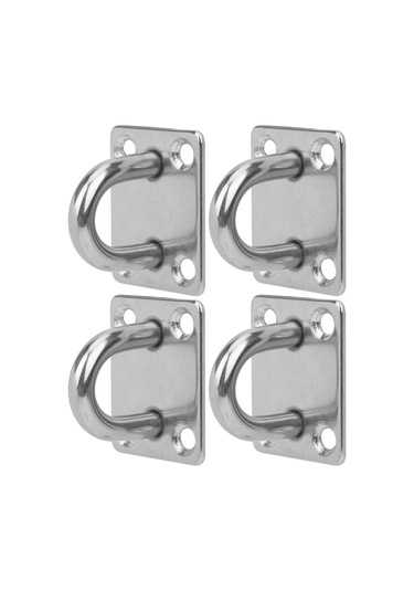 Geeksen Stainless Steel Gövde Takımı - Tavan Fanı, Sandık, Hamak, Yoga İpi İçin Dayanıklı Asma Kanca - 4 Adet Diğer