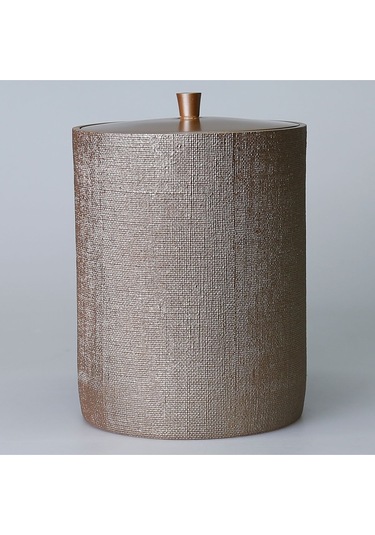 Linen Çöp Kovası Vizon Siyah