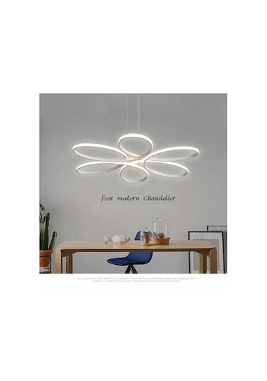 Stella Modern Ledli Beyaz Sarkıt Avize