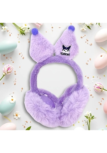 Elmpaly Kuromi Mor Kapaklı Kulaklık 1 Veya 2li Seçenekler Seyahat Kamp