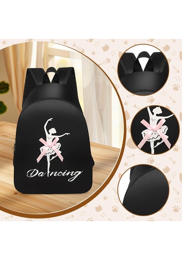 Suntek Bale Dans Sırt Çantası Sevimli Çocuk Seyahatleri İçin Siyah