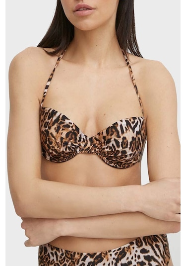 Guess Bayan Bikini Üstü E4gj23 Mc04r P122 Leopar