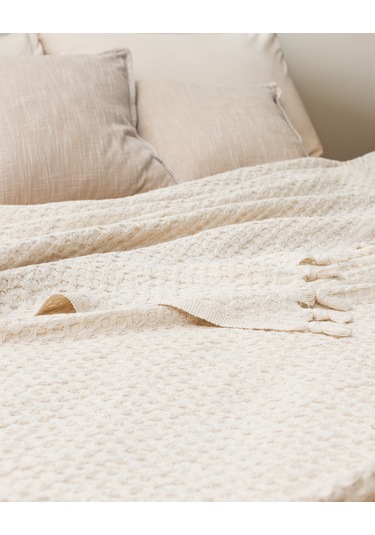 Madame Coco Mulette King Size Yatak Örtüsü - Beyaz Yo0000000029kıng Sıze-beyaz Beyaz