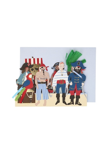 Meri Meri - Pirate Card - Korsan Tebrik Kartı