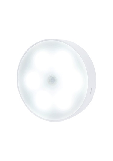 Springsun Usb Şarjlı Pır Hareket Sensörlü Led Gece Lambası, Manyetik Montaj, 3-5m Algılama, 400mah Pil, Beyaz Işık, Odalar/ Mutfak/ Merdivenler İçin Beyaz