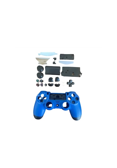 Playstation 4 Uyumlu Kasa Joystick V1 Full Kasa Tuş Takımı Mavi