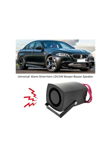 Mufunye 12v/24v 105db 5w 420hz Plastik Siyah Araba Geri Vurma Hoparlörü 6 Sesli/tek Sesli