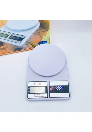 Fastbuy 10 Kg Beyaz Pilsiz Hassas Mutfak Tartısı Lcd Ekran, Bakım Ve Pişirme İçin Pratik Kullanım Beyaz