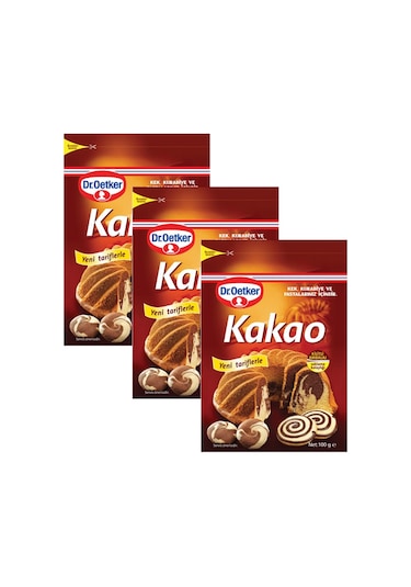Dr. Oetker Kakao 100 Gr X 3 Adet