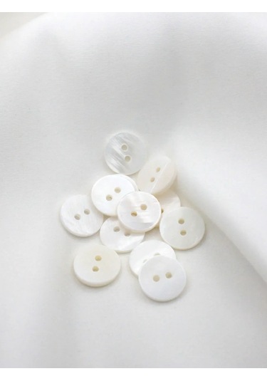 The New Button Doğal Deniz Kabuğu Düğmeler 15 Mm 12 Adet 276352018
