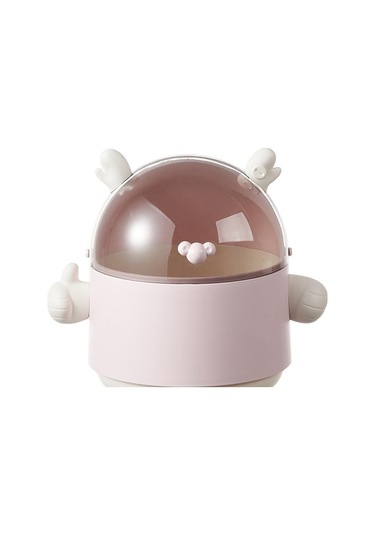 Pazly Suntek Sevimli Sepeti Pembe Pembe Masaüstü Kutusu Dekoratif Çöp Cj Pembe