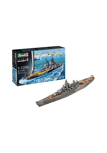 Revell Maket Model Kit Battleship Uss New Jersey 5183