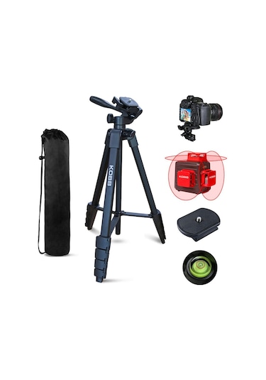 Kobb Kbl16t 160 CM Su Terazili Profesyonel Alüminyum Lazer Tripod