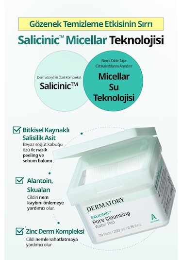 Dermatory Salicinic Pore Cleansing Water Pad