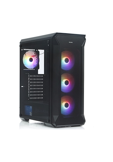 Dark Guardian 4X12Cm Rgb Led Fanlı. Full Cam Yan Ve Mesh Ön Panel