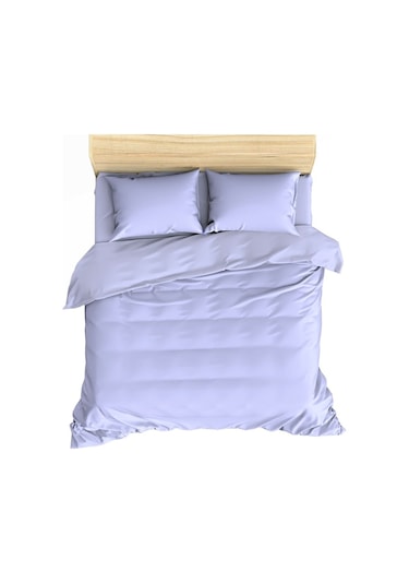 Makiteks Pamuklu Açık Mavi Çift Kişilik Nevresim Ve Yastık Kılıfı Açık Mavi