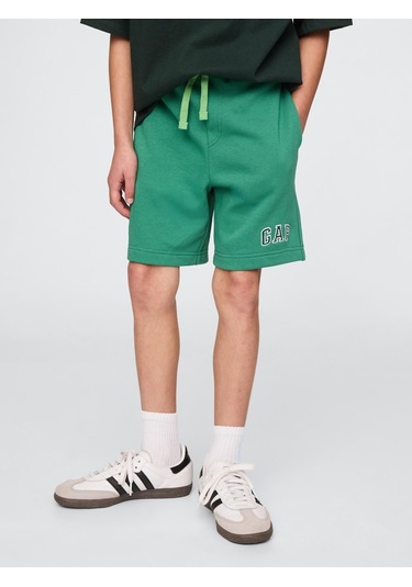 Gap 742934001 V-frch Ft Logo Erkek Çocuk Şort Yeşil
