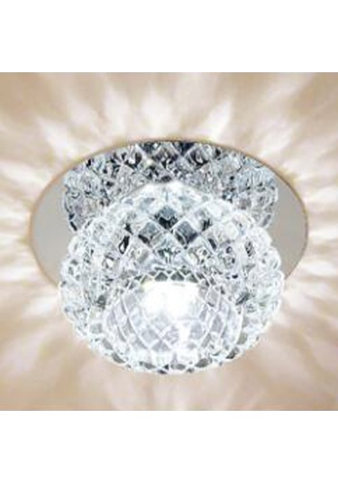 Geeksen Kemer Led Tavan Lambası Kiremitli Modern Basit Gömülü Tip, 3 Renkli Işık Kaynağı Demir+cam, 100 70mm Beyaz