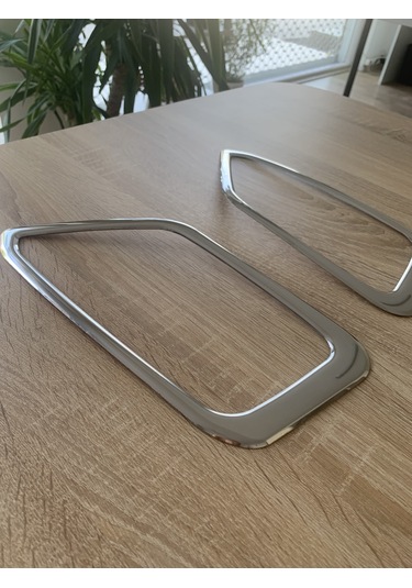 Egea Cross Sis Far Çerçevesi Krom 2 Parça Paslanmaz Çelik