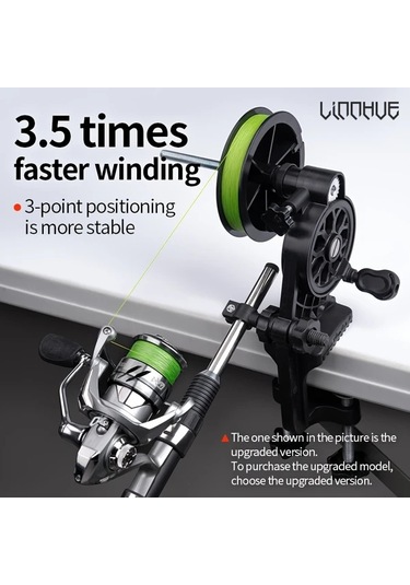 Xuweiwei Çift Ayaklı Tel Bükücü Hız Oranı Standart Sürüm Chılent 3ü 1 Arada Balık Oltası Makarası Spincast Spinning Makaraları İçin 3x Hızlı Sarma Dayanıklı Siyah Tasarım