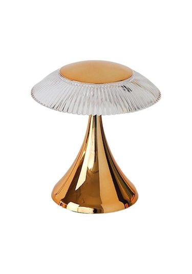 Lw-31 Gold Abajur Karistal Elmas Masa Lambası Romantik Akrilik Led Gece Lambası Beyaz