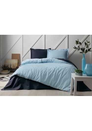 Özdilek Colormix Çift Kişilik Nevresim Takımı Indigo-Mint Mavi