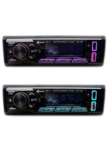 Hei Abt 4250 Usb Sd Aux Bluetooth Radio Renkli Ekran Oto Teyp