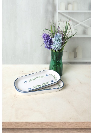 Keramika Daphne Noyan Kayık Tabak 26 Cm 2 Adet 22922 Çok Renkli