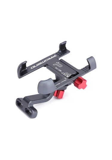 Yaozixa Alüminyum Bisiklet Telefon Tutucu, Direk Montajlı, 55-95mm Genişlik Ayarı, 360 Döner, Titanyum Rengi Sjj-299b Diğer