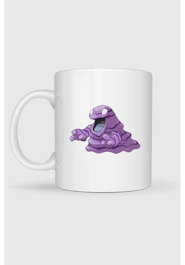 Grimer Baskılı Kupa Bardak Beyaz