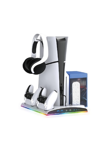 Tp5-3570 Ps5 Soğutucu Organizatör 2 Fanlı Stand Kol Şarj Edici St