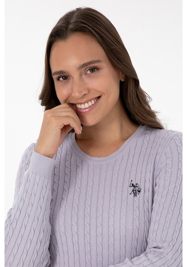 U.s. Polo Assn. Kadın Lila Kazak /triko 50313626-vr245 Lavanta
