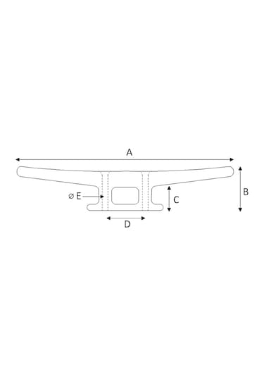 Koç Boynuzu 180x45MM Plastik Beyaz