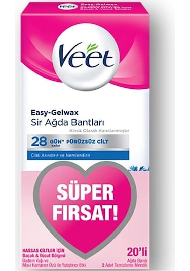 Veet Ağda Bandı Hassas 20li Süper Fırsat