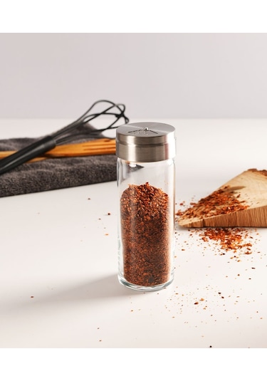 Basic Cam Tuzluk - 6 Lı Tuzluk Biberlik Baharatlık 230 Ml. Şeffaf