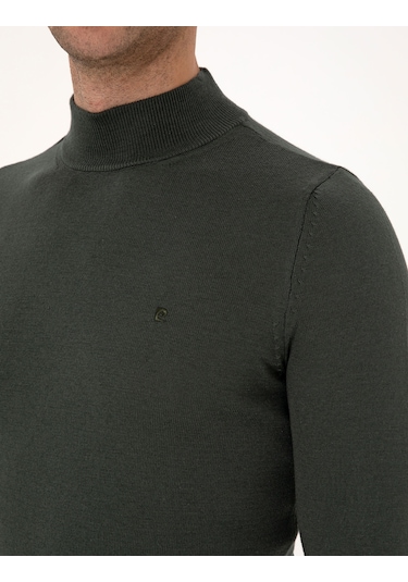 Pierre Cardin Erkek Koyu Haki Kazak /triko 50314176-vr111 Koyu Haki