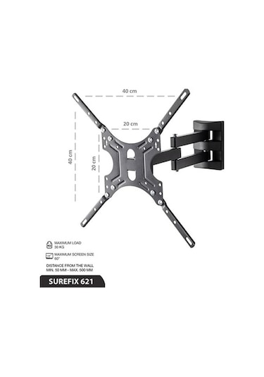 Sonorous Surefıx 621 60 İnç Hareketli Tv Askı Aparatı