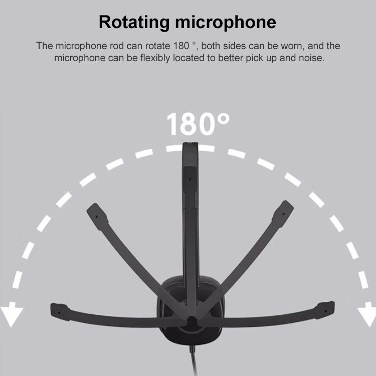 Sones Logitech H151 Kablolu Kulaklık Tek 3,5 Mm Kulaklık Oyun Kulaklığı Stereo Mikrofonlu