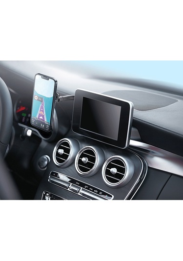 Cellularlıne Magsafe Multimedya Ekran İçin Araç İçi Telefon Tutacağı Siyah Siyah