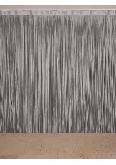 Düz İp Model Gri Renk Hazır İp Perde 300 270 Gri