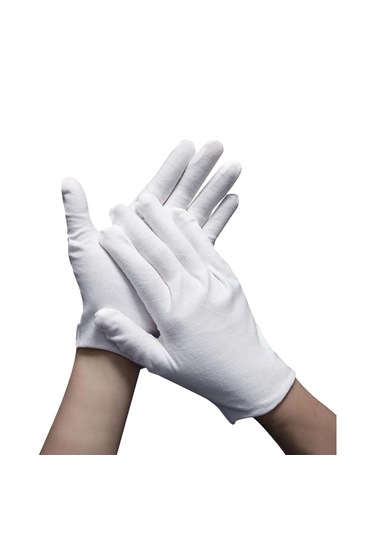 Midex Cgl-1213 Beyaz Bez Klarnet Eldiveni