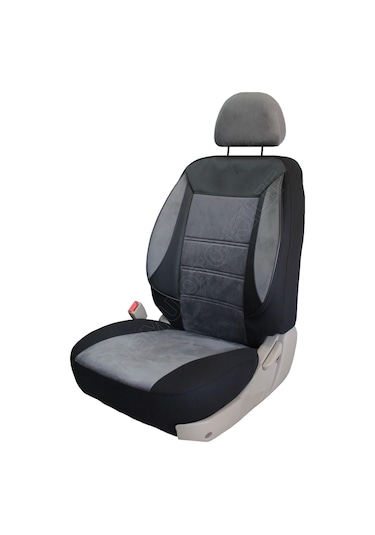 Mercedes Benz A 190 Uyumlu Tay Tüyü Oto Koltuk Kılıfı Füme-Siyah